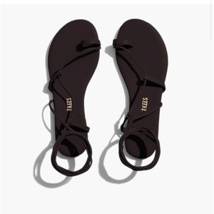 TKEES black strappy Jo grecian sandals